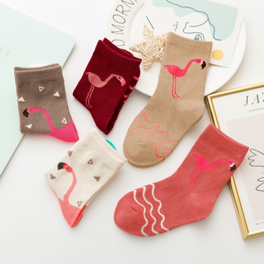 cute flamingo socks for kids