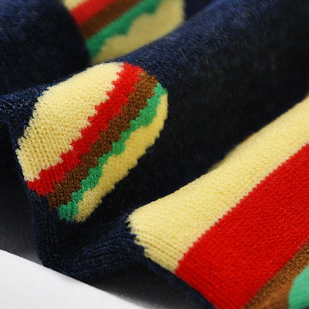 cute cotton burger socks