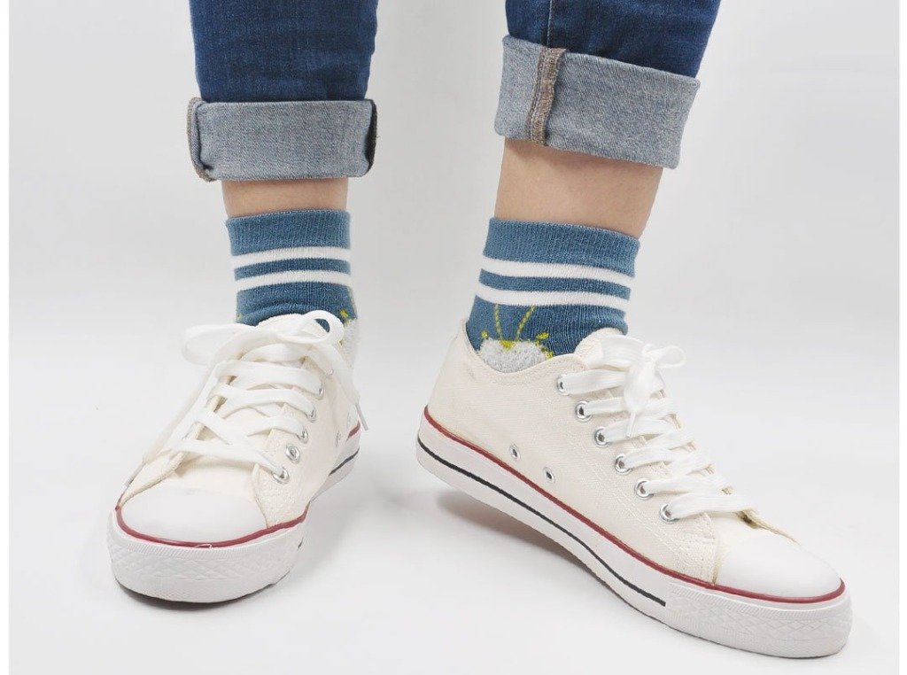 blue crew socks for sneakers women