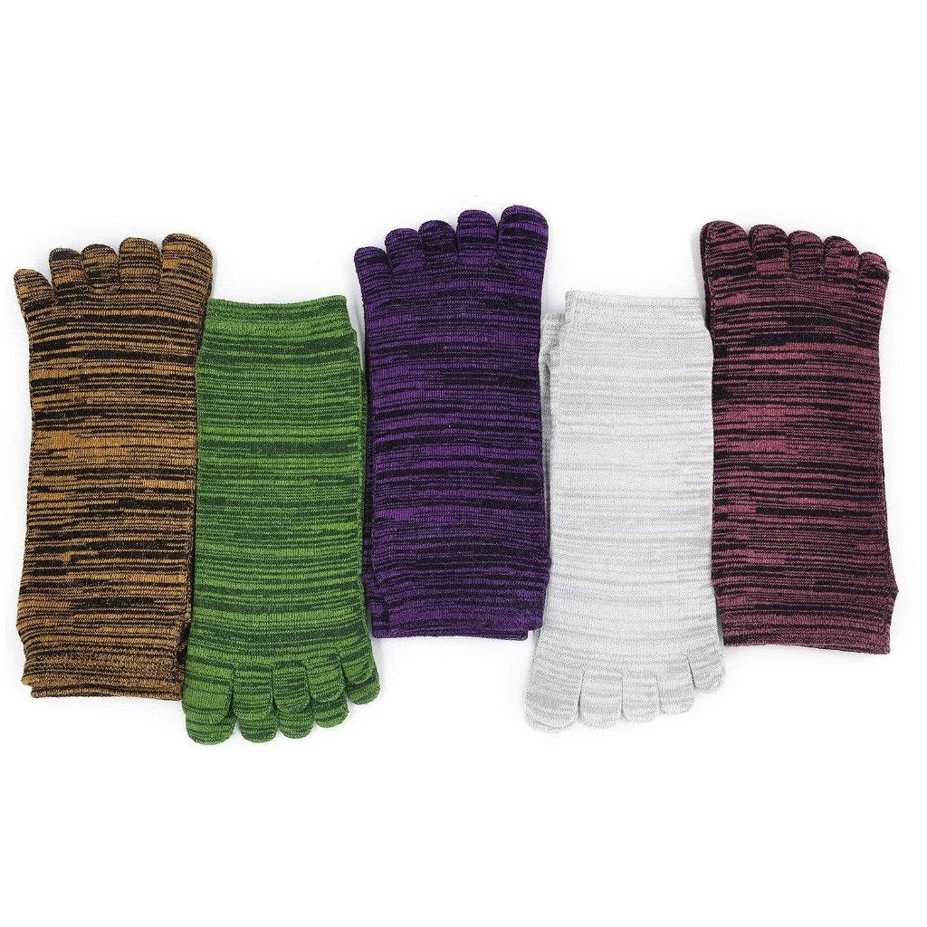 5 pairs 5 finger ankle socks for men