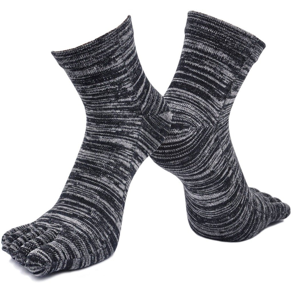 grey black crew socks for men