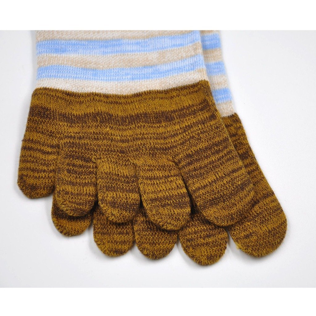 5 finger yellow socks for women