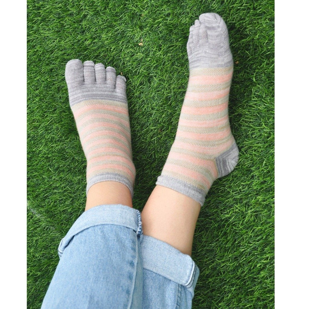 stripes crew socks for women
