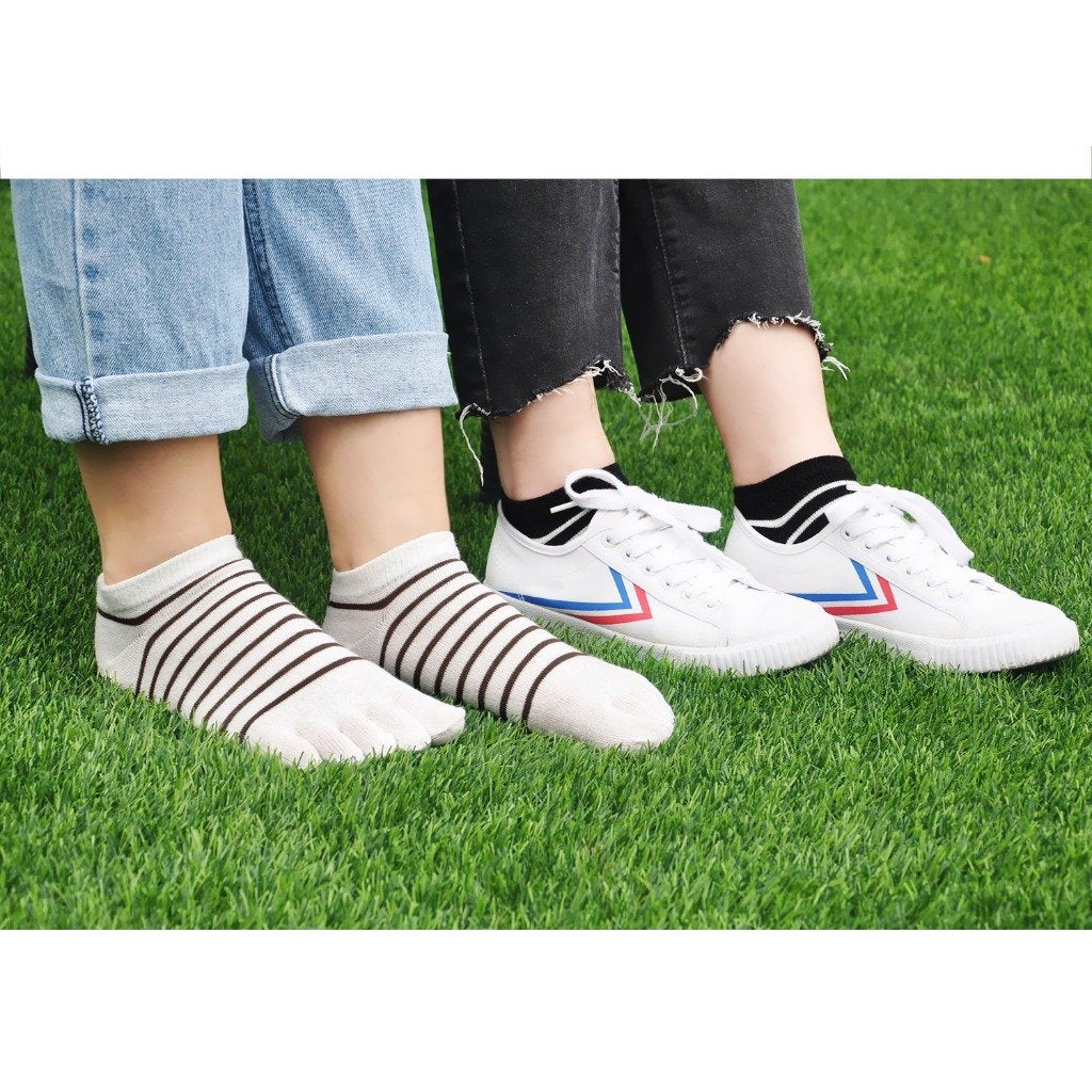 low cut stripes socks for women