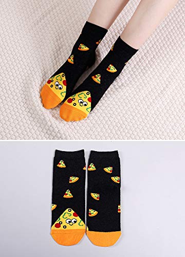 Womens Cotton Cute Animal Socks : Funny Soft Cat Dog Cotton Stocking Multipack for Thermal Warm Socks for Winter Christmas 5 Pairs