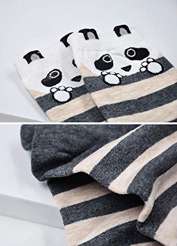 Womens Cotton Cute Animal Socks : Funny Soft Cat Dog Cotton Stocking Multipack for Thermal Warm Socks for Winter Christmas 5 Pairs