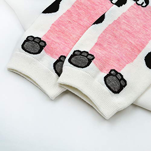 Womens Cotton Cute Animal Socks : Funny Soft Cat Dog Cotton Stocking Multipack for Thermal Warm Socks for Winter Christmas 5 Pairs