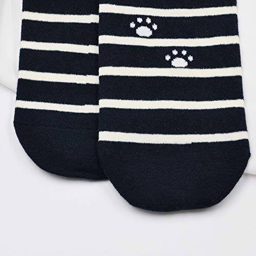 Womens Cotton Cute Animal Socks : Funny Soft Cat Dog Cotton Stocking Multipack for Thermal Warm Socks for Winter Christmas 5 Pairs