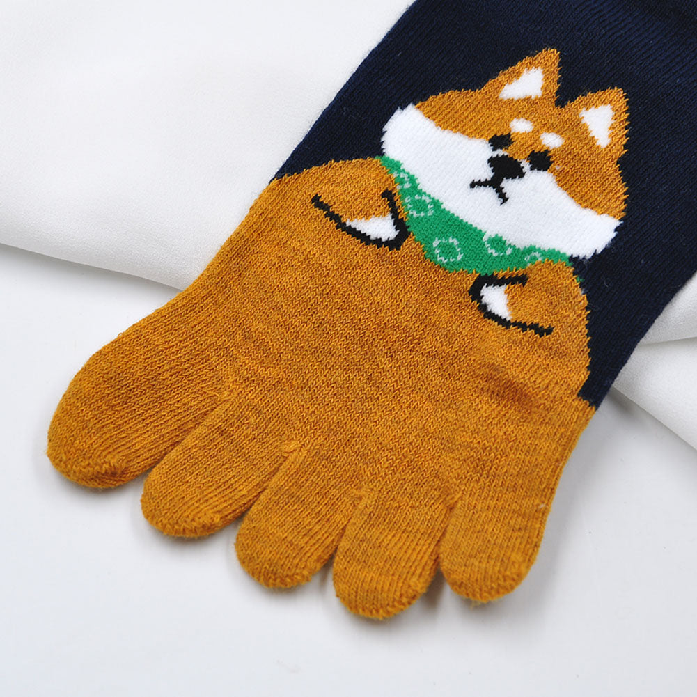 5 finger animal socks