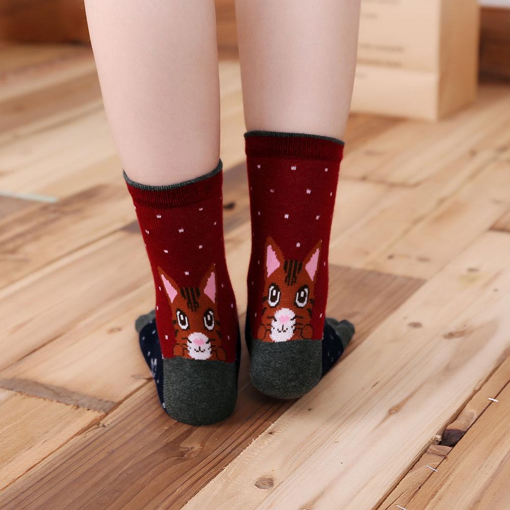 red cat crew socks