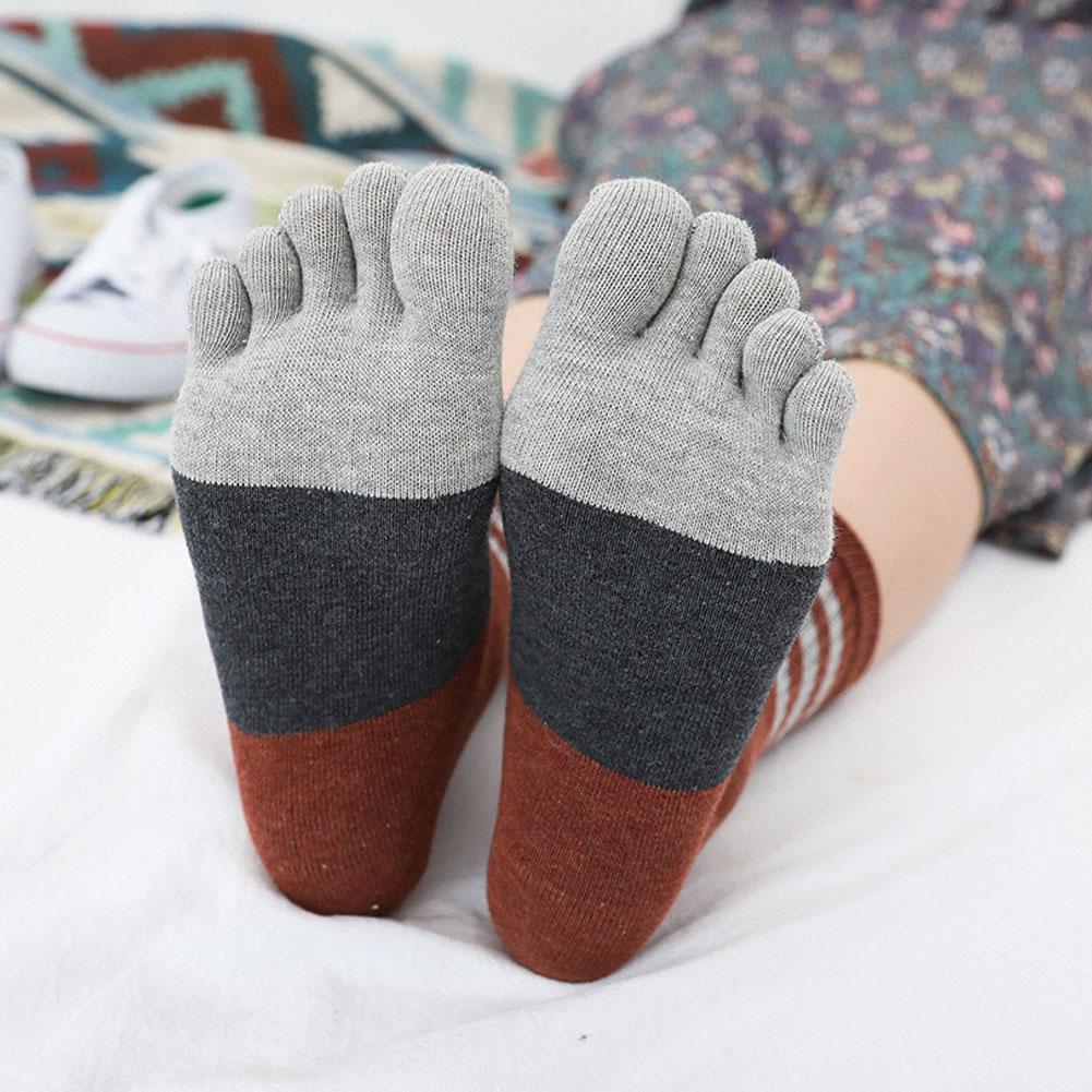 5 finger crew socks for women