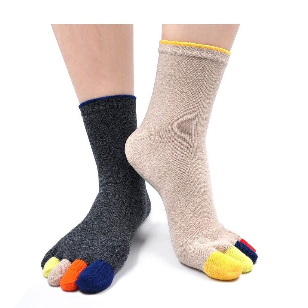 5 finger gym crew socks for men