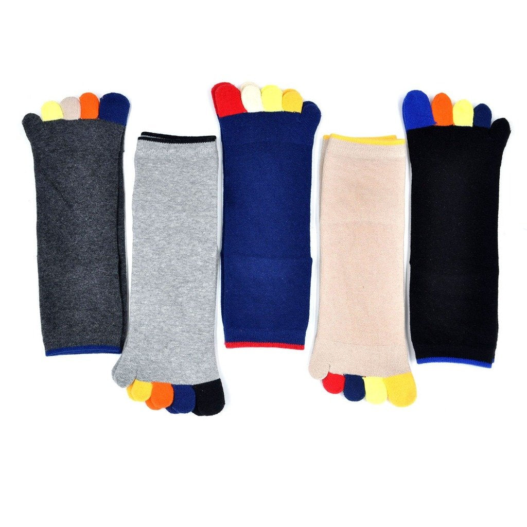 5 pairs 5 finger socks for men