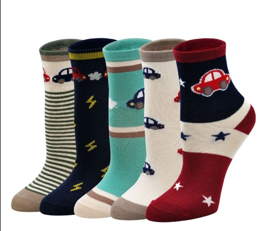 cotton cars socks kids